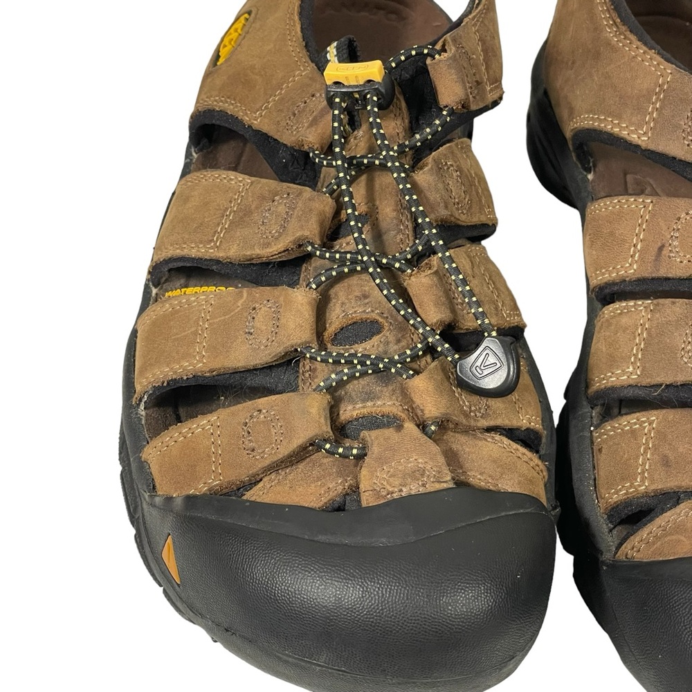 Keen Brown Men’s Sz 11 Waterproof Closed Toe Hiking Sandals - Picture 3 of 12
